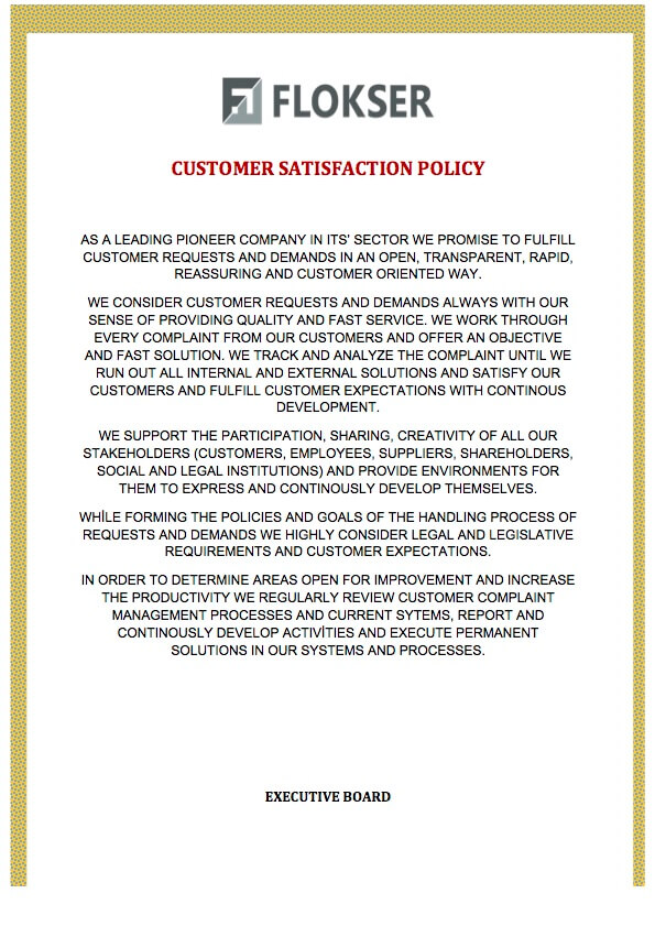 Customer Satisfaction Policy
